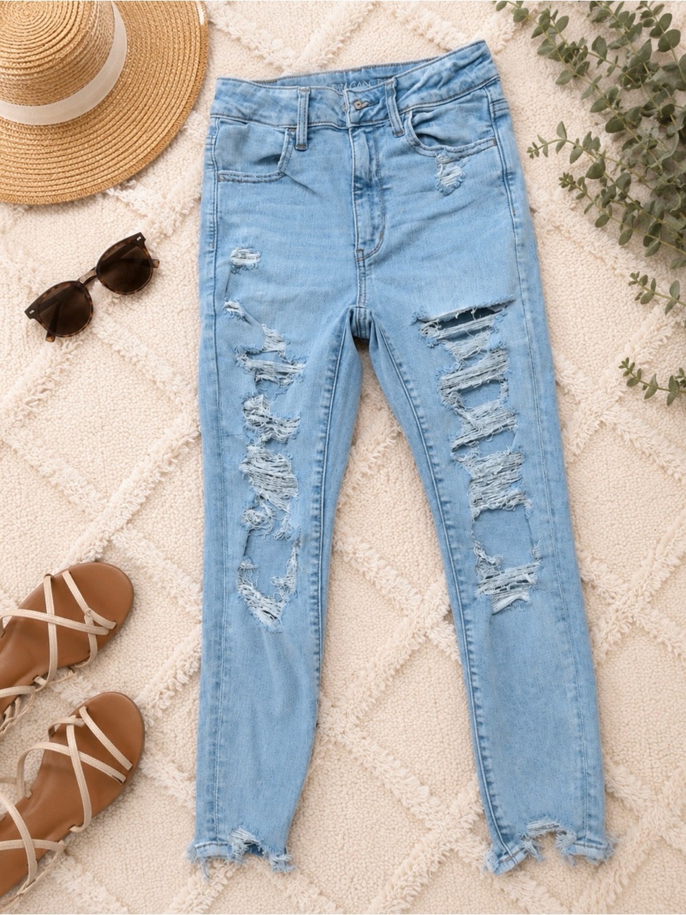 Super High Rise Distressed Jegging 2 X-Short